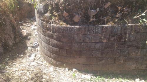 Pumamarca Hacienda Inca rounded Wall. Photo by Camille Sauvé